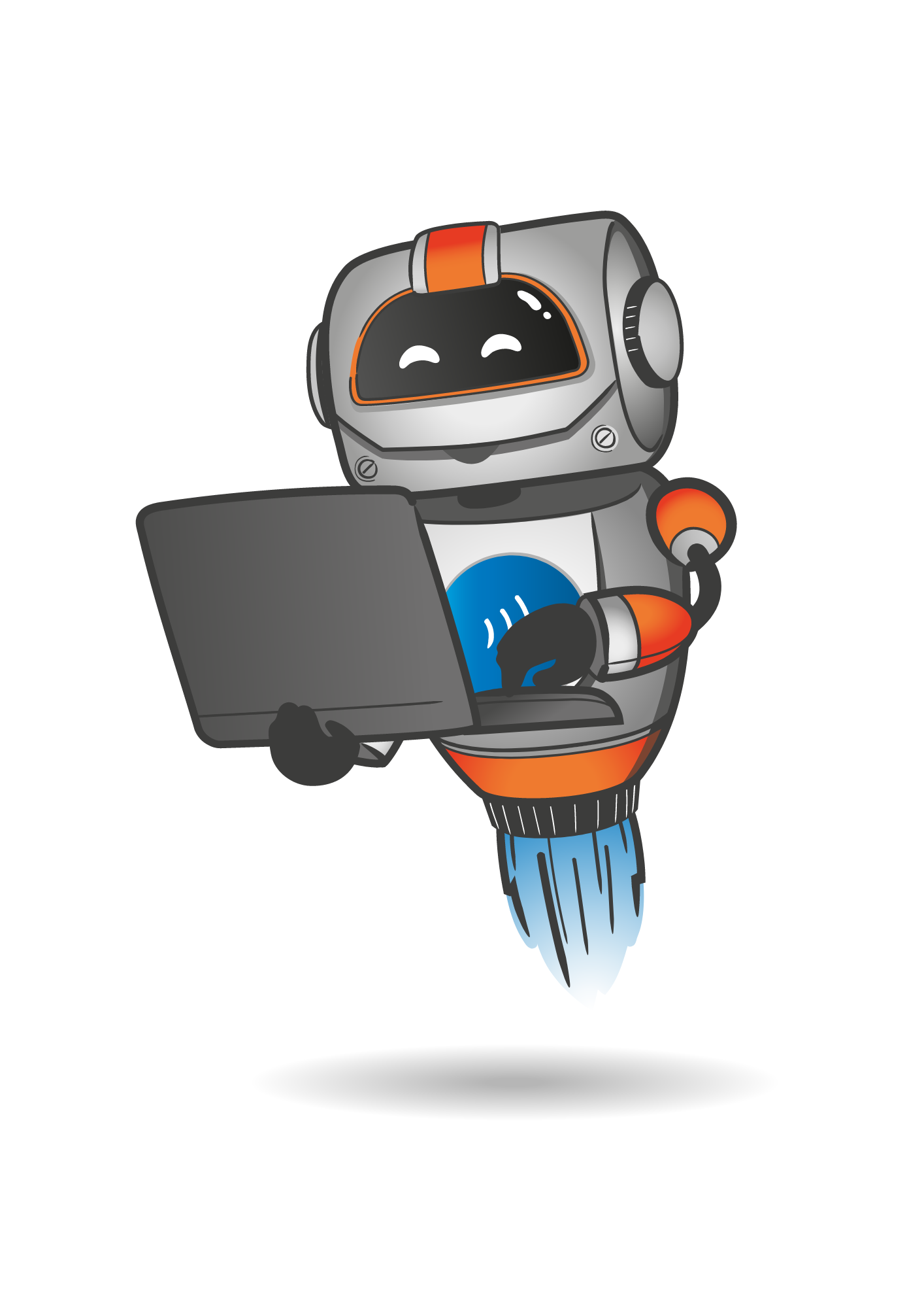 ScioBot Robot with Laptop